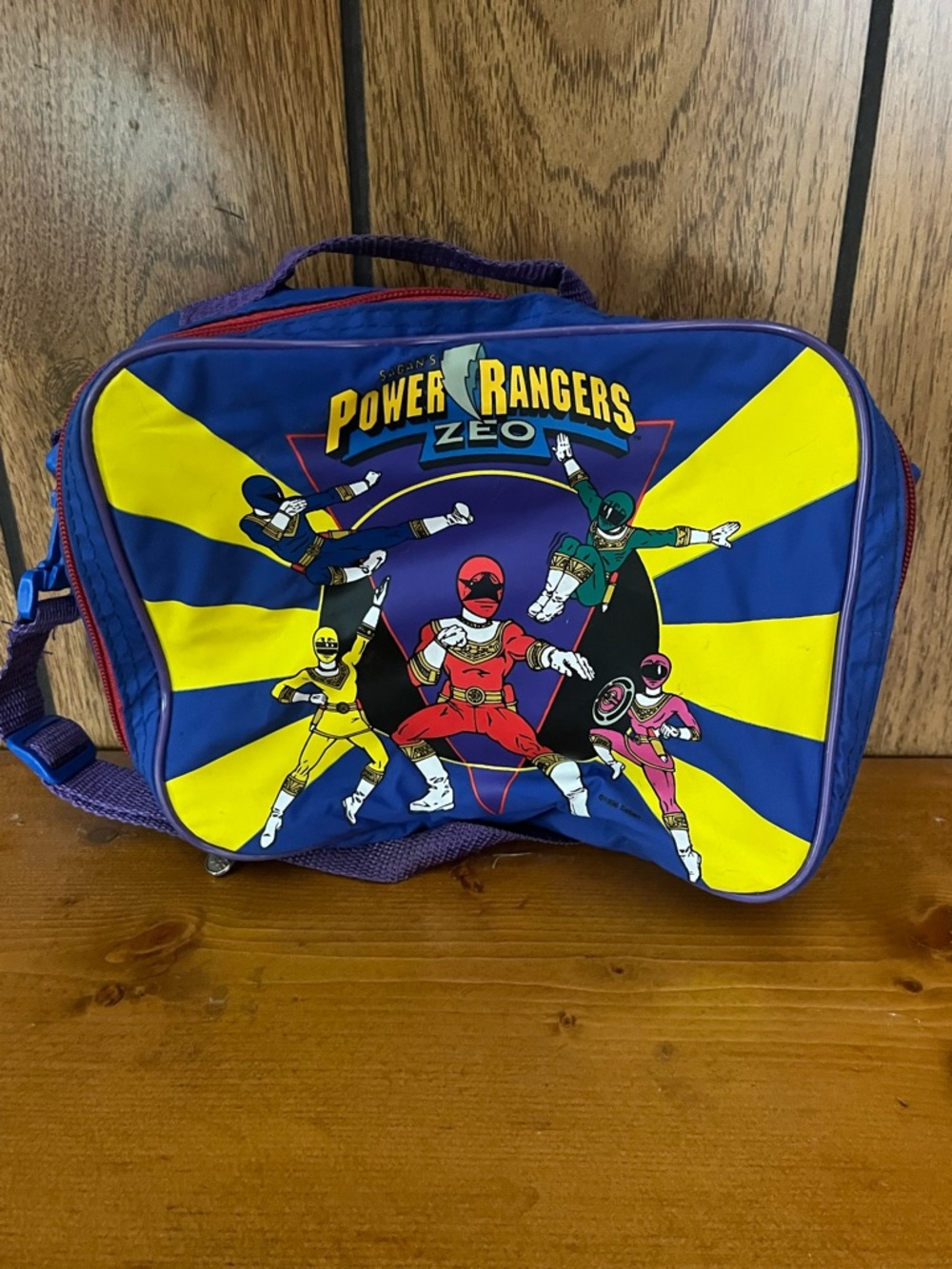 Power Rangers Zeo Kids Lunch Bag - Blue & Yellow